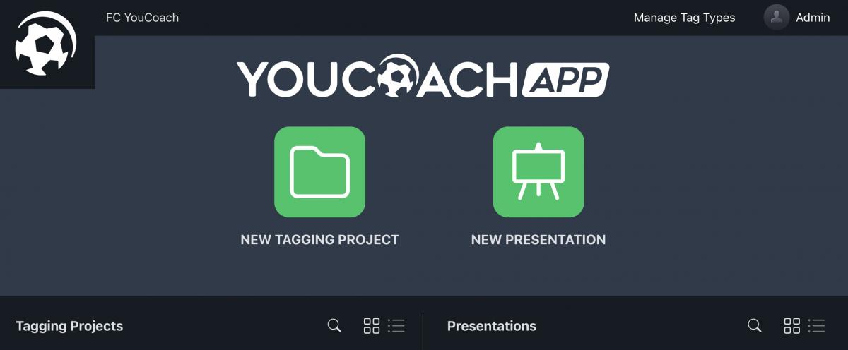 Create a project on YouCoachApp Video Analysis