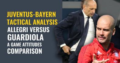  Juventus-Bayern Monaco, Champions League.  Tactical analysis and comparison of play behaviours